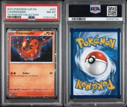2023 POKEMON SVP EN-SV BLACK STAR PROMO 151 POSTER COLLECTION CHARMANDER PSA 8 - Image 3
