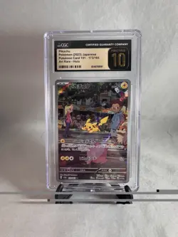CGC PRISTINE 10 POKEMON TCG PIKACHU #173/165 AR SV2A JAPANESE 151 - Image 1