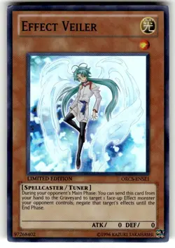 Yugioh Effect Veiler ORCS-ENSE1 Super Rare Limited Edition NM - Image 1
