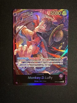 Monkey.D.Luffy OP05-060 ONE PIECE Tcg Card Game NM PURPLE Leader - Image 1