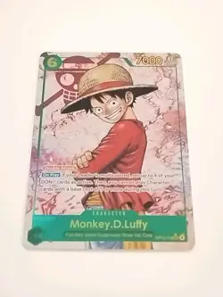 One Piece CCG Carrying On His Will Monkey D Luffy SEC Alt Art OP13-118 Mint - Image 1