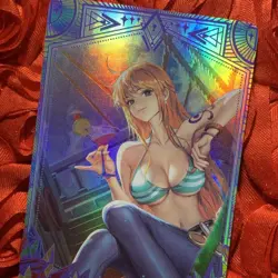 Nami ONE PIECE Title Waifu Anime Goddess Holo Card - Image 2