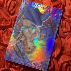 Nami ONE PIECE Title Waifu Anime Goddess Holo Card - Image 3