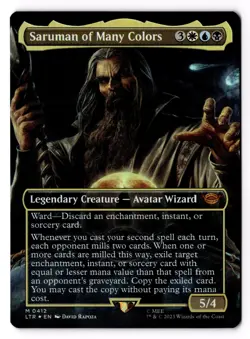 Saruman of Many Colors (Borderless) 412 UB: The Lord of the Rings: Foil NM - Image 1