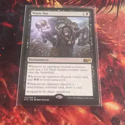 Waste Not #122 MTG [M15] Rare Black Enchantment Regular - Image 1