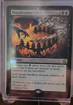 Blasphemous Edict Foundations MTG Regular Near Mint - Image 3