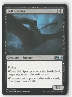 Fell Specter 96 Uncommon Core Set 2019 Magic: The Gathering Near Mint - Image 1