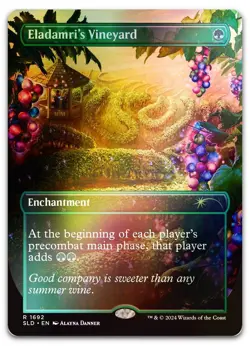 Eladamri's Vineyard (Rainbow Foil) #1692 (NM) Secret Lair Drop SLD Magic MTG - Image 1