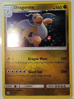 Perfect HD Fart Swirl 🌀 Dragonite 96/149 Cosmos Holo Rare Pokemon TCG 🌀 - Image 2