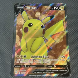 Pokemon 2022 Brilliant Stars Pikachu V Full Art #157/172 - Image 1