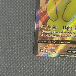 Pokemon 2022 Brilliant Stars Pikachu V Full Art #157/172 - Image 5