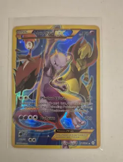 Mewtwo EX (164 Secret Full Art) 164/162 Breakthrough Holo Excellent Condition - Image 3