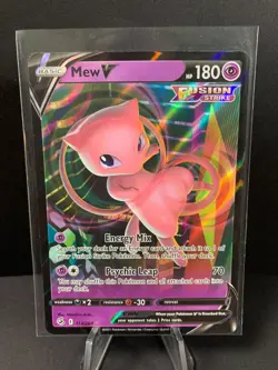 2021 Pokemon TCG Mew V Fusion Strike 113/264 Holo Ultra Rare NM! - Image 1