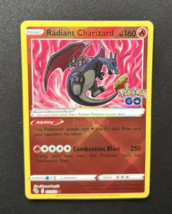 Pokemon TCG Pokemon GO Radiant Charizard 011/078 Holo Rare - Image 2
