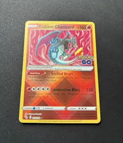 Pokemon TCG Pokemon GO Radiant Charizard 011/078 Holo Rare - Image 5