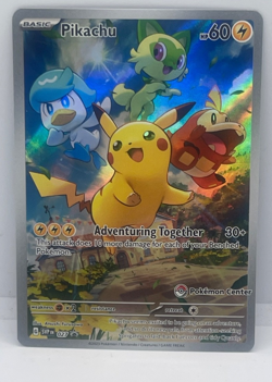 Pikachu - 027 (Pokemon Center Exclusive) 027 Sv: Scarlet & Violet Promo Cards... - Image 1