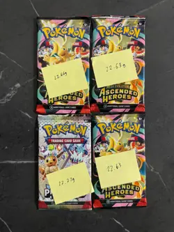 Pokemon Ascended Heroes & Prismatic Evolutions Heavy Packs (LOT 4) - Image 1