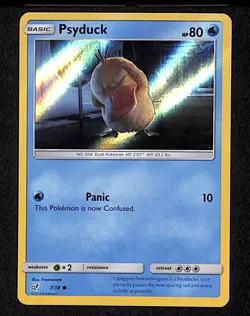Psyduck 7 Common Pokemon Detective Pikachu 18 Holo 2019 - Image 1