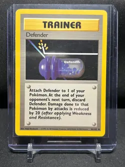 Defender 80/102 Pokemon 1999 Unlimited Base Set LP - Image 1