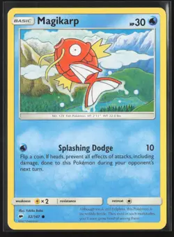Magikarp 32/147 Common Burning Shadows Pokemon Lightly Played - Image 1