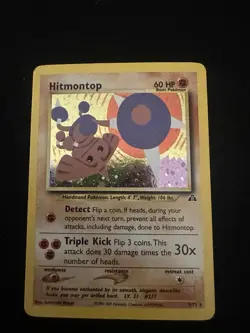 Pokemon TCG Hitmontop Neo Discovery Holo Rare - Image 1