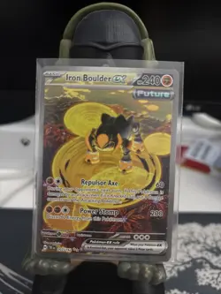 Pokemon TCG Iron Boulder EX Scarlet & Violet Temporal Forces 207/162 - Image 1