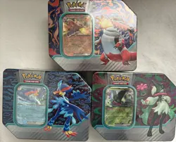 Pokemon TCG 2023 Paldea Partners Tins Set of 3 - Image 1