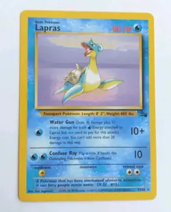 Pokemon Lapras 25/62 Fossil Rare NM/MINT BP - Image 1