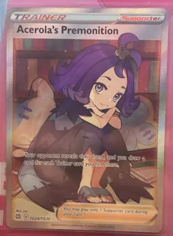 Pokemon Acerola's Premonition Holo TG24/TG30 Brilliant Stars 2022 English - Image 1