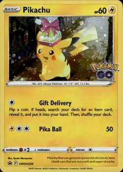 Pikachu SWSH234 Holo Promo Sword & Shield Promo Pokemon Holo - Image 1