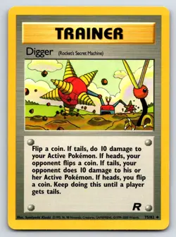 Pokemon - Digger (Rocket's Secret Machine) 75/82 Uncommon - Team Rocket - LP - Image 1