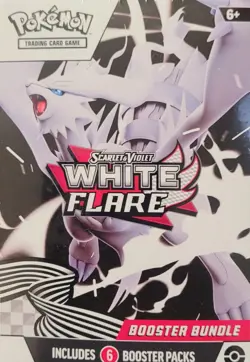 Pokemon Scarlet & Violet White Flare Booster Bundle (6 Packs) NEW SEALED - Image 1