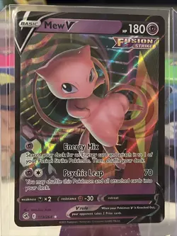 Pokemon TCG Mew V Fusion Strike 113/264 Holo Ultra Rare NM - Image 1