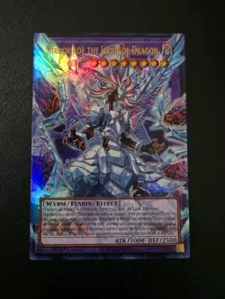 Mirrorjade the Iceblade Dragon (Overframe) Ultra Rare RA05-EN148 NM Yugioh - Image 1