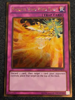 Yu-Gi-Oh! Phoenix Wing Wind Blast PGLD-EN070 Unlimited Gold Rare LP - Image 1