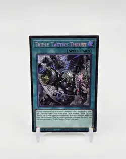 Triple Tactics Thrust Yu-Gi-Oh! The Fallen & The Virtuous Secret Rare CH01-EN030 - Image 1