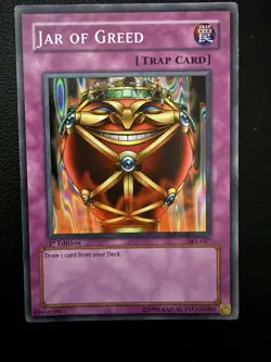 Yu-Gi-Oh! TCG Jar of Greed SKE-047 Kaiba Evolution Trap Common 1st Ed Konami - Image 1