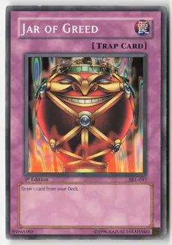 Yugioh - Jar of Greed SKE-047 1st Edition - Starter Deck: Kaiba Evolution - Image 1