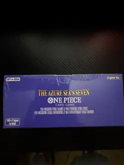 One Piece TCG English OP14-EB04 The Azure Sea's Seven Booster Box Sealed - Image 2