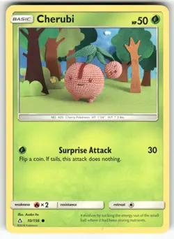 Cherubi SM - Ultra Prism Common Pokemon Lightly played - Image 1