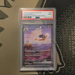 2023 POKEMON MEW EN-151 SPECIAL ILLUSTRATION RARE #199 CHARIZARD EX PSA 9 - Image 1