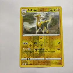 Pokemon Card Boltund Sword & Shield Reverse Holo Rare 076/202 - Image 1