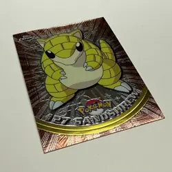 2000 Topps Chrome Pokemon: Sandshrew #27 Trading Card Holo Foil LP - Image 2