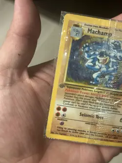 Pokemon Machamp Holo Base Set 8/102 1st Edition Sealed Promo Card - Image 4