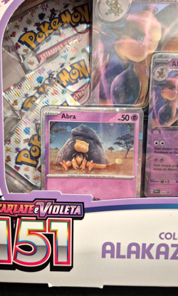 Pokemon TCG 151 Box Alakazam ex with jumbo card + promos - Brazil exclusive - Image 2