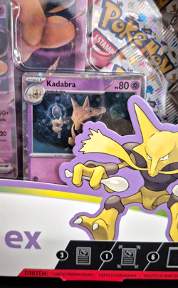 Pokemon TCG 151 Box Alakazam ex with jumbo card + promos - Brazil exclusive - Image 4