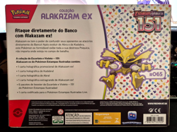 Pokemon TCG 151 Box Alakazam ex with jumbo card + promos - Brazil exclusive - Image 5