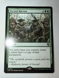 MTG: Second Harvest (Near Mint) - Shadows Over Innistrad #227/297 Regular Rare - Image 1