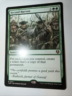 MTG: Second Harvest (Near Mint) - Shadows Over Innistrad #227/297 Regular Rare - Image 3