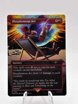 Blasphemous Act 1756 Rainbow Foil Secret Lair x Marvel, Deadpool SLD MTG NM - Image 1